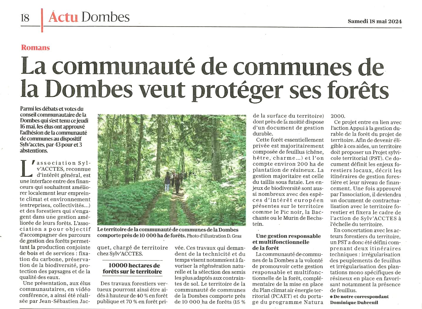forêts La Dombes